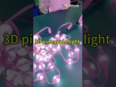 3D-Pixel-LED-Licht 360 ° Vollfarbe Wasserdicht 3535 LED-Perlen 3D-Kristalllampe