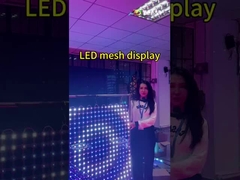 T20-1L Transparent Led Mesh Display Outdoor SMD3535 für Gebäudeoberflächen